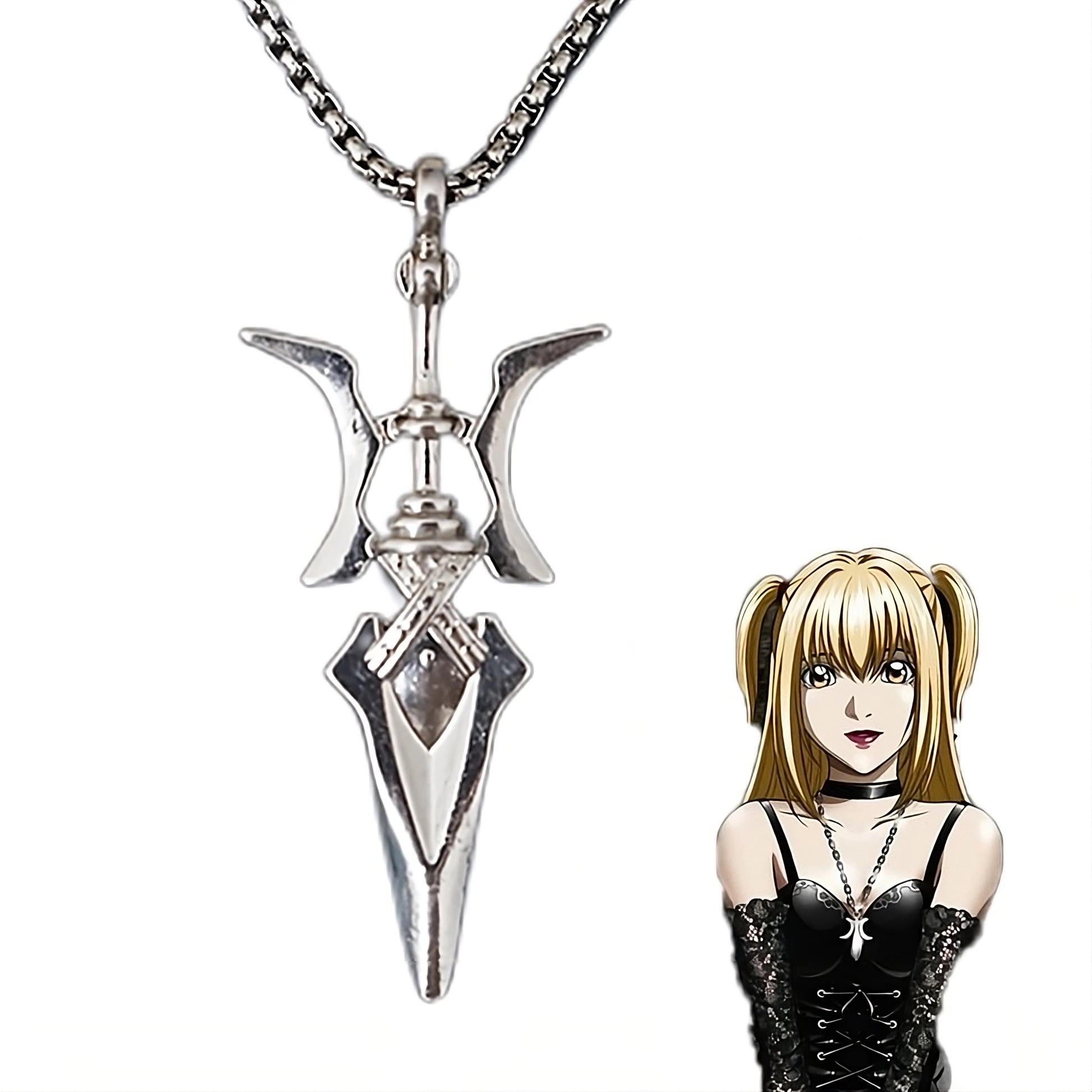 Gothic Anime Unisex Pendant Necklace Halloween Cosplay