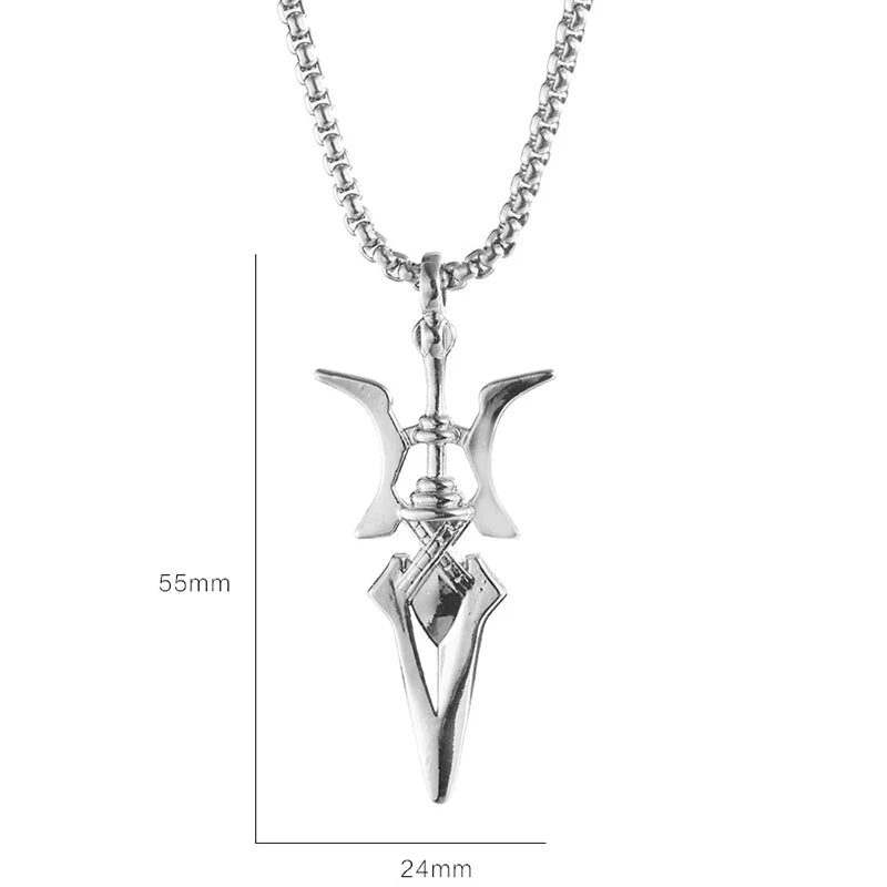 Gothic Anime Unisex Pendant Necklace Halloween Cosplay