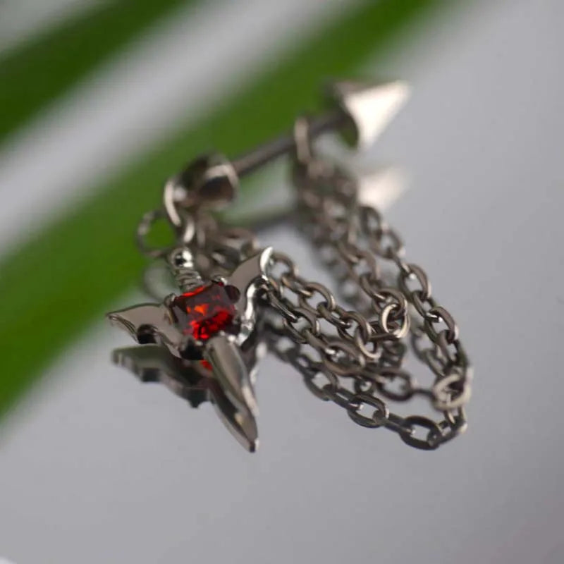 Gothic Neo Gothic Steampunk Vintage Punk Earring Y2K Chain