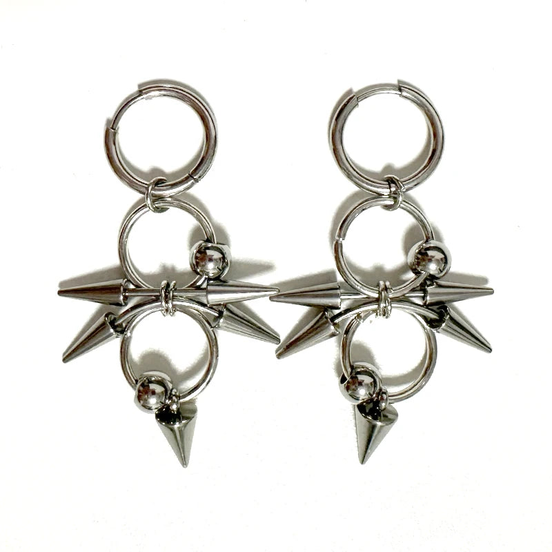 Gothic Neo Gothic Steampunk Vintage Victorian Earring Rock Chain