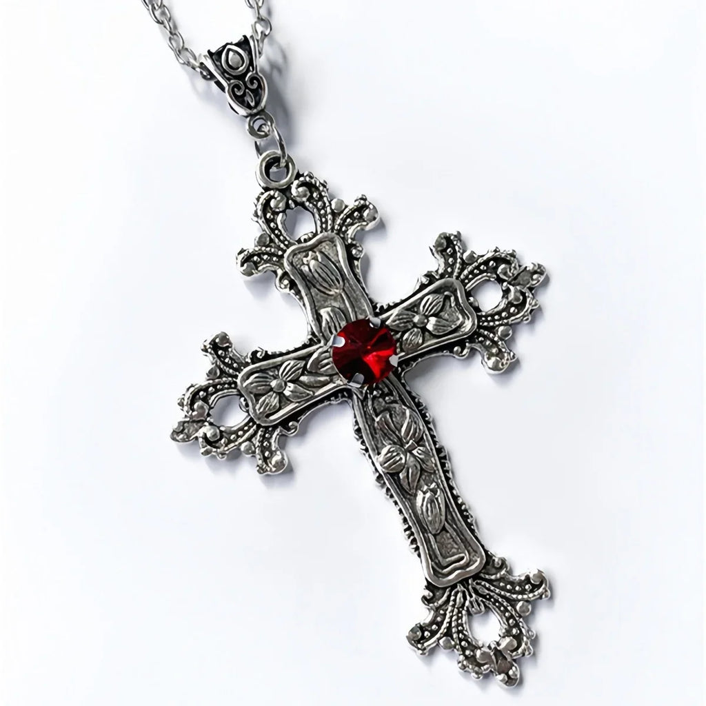 Gothic Neo-Gothic Y2K Pendant Steampunk Necklace Cross