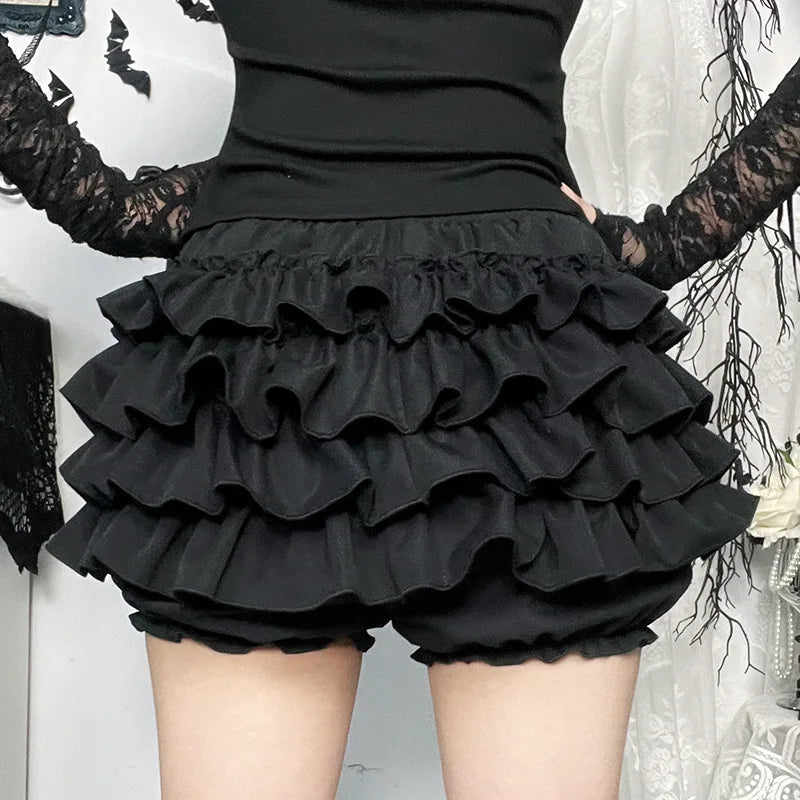 Gothic Steampunk Short Skirt Y2K