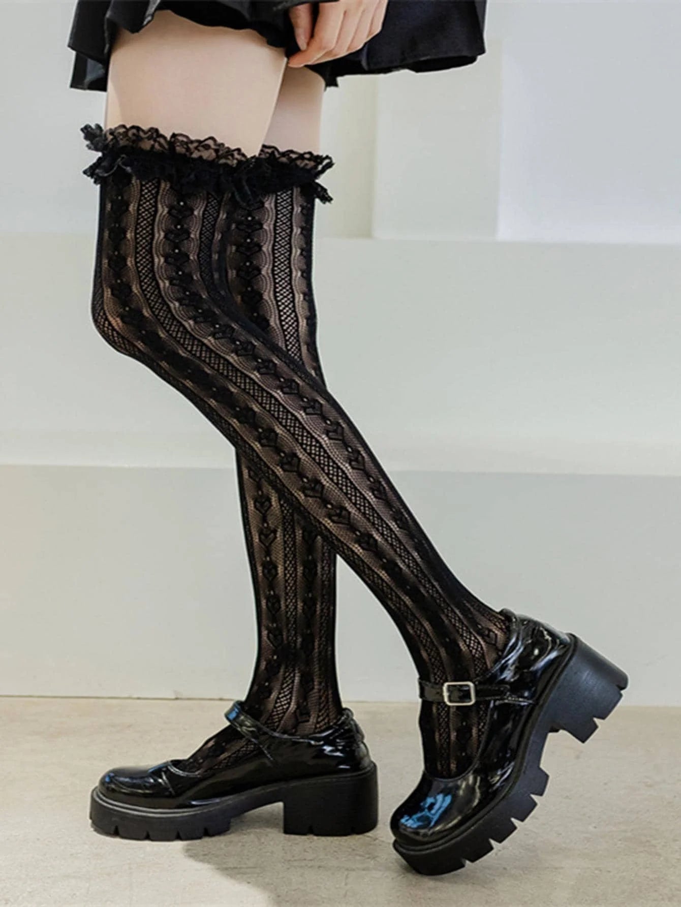 Gothic Steampunk Stockings Lingerie Lace