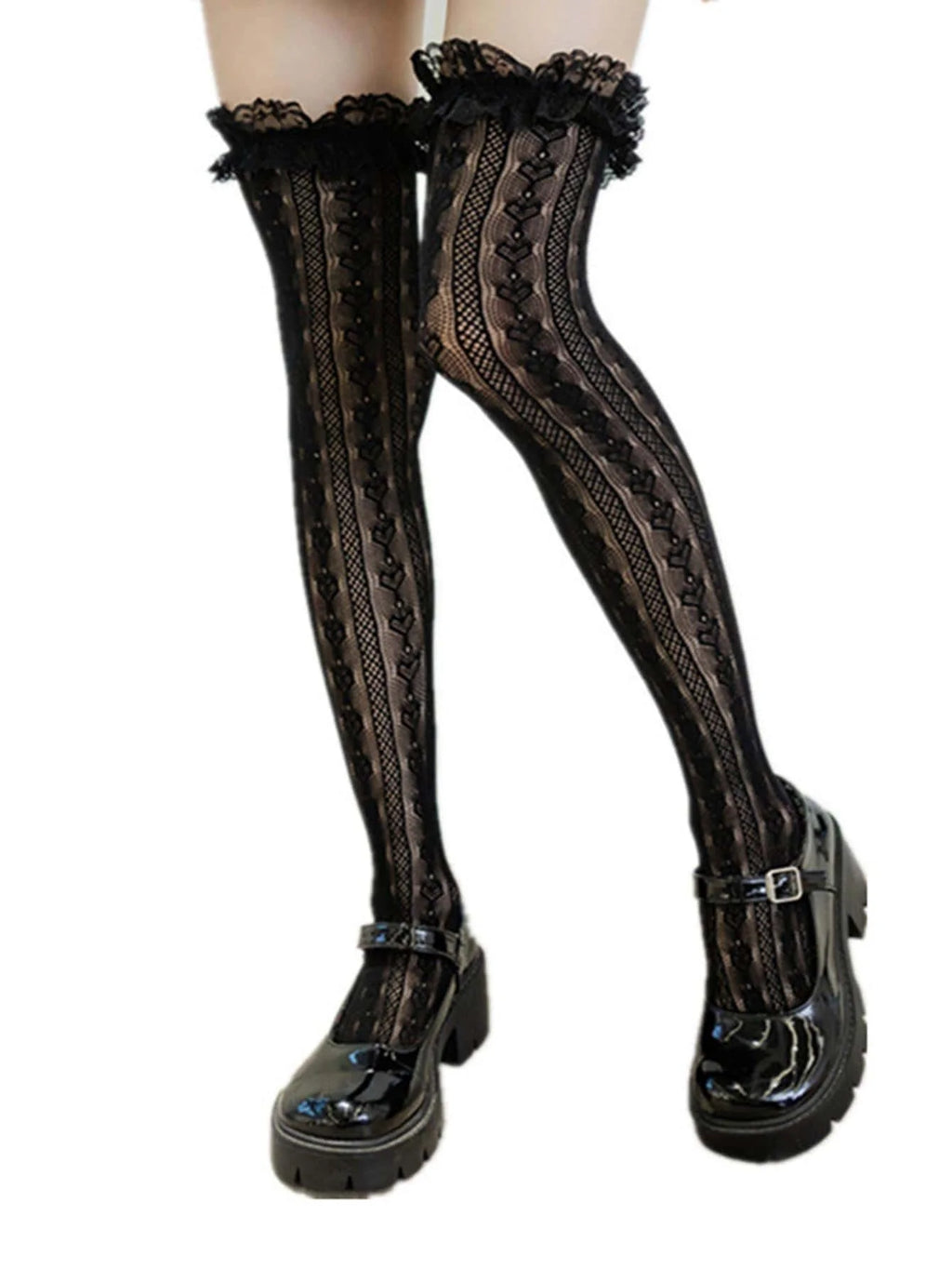 Gothic Steampunk Stockings Lingerie Lace