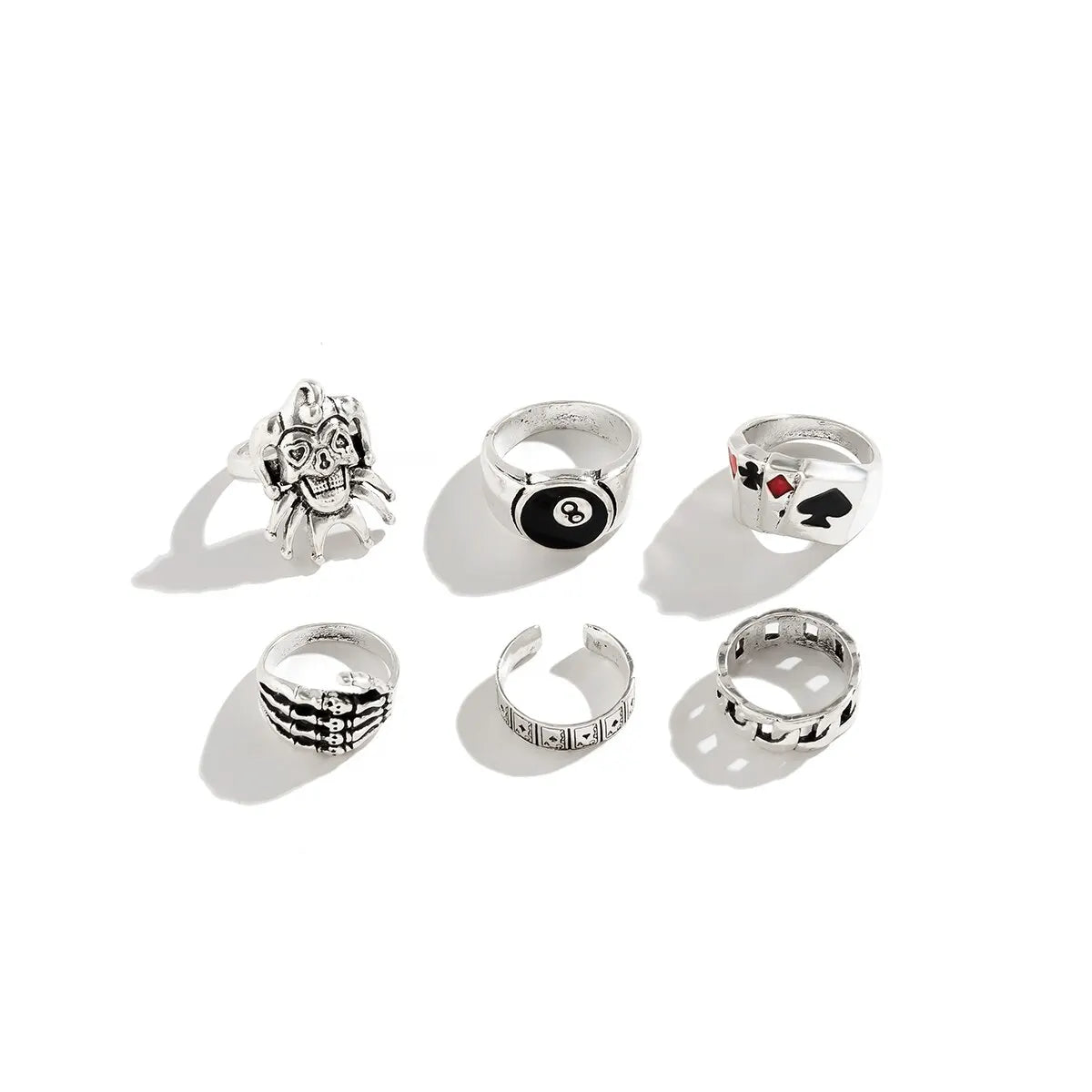 Gothic Vintage Steampunk Halloween Skull Rings