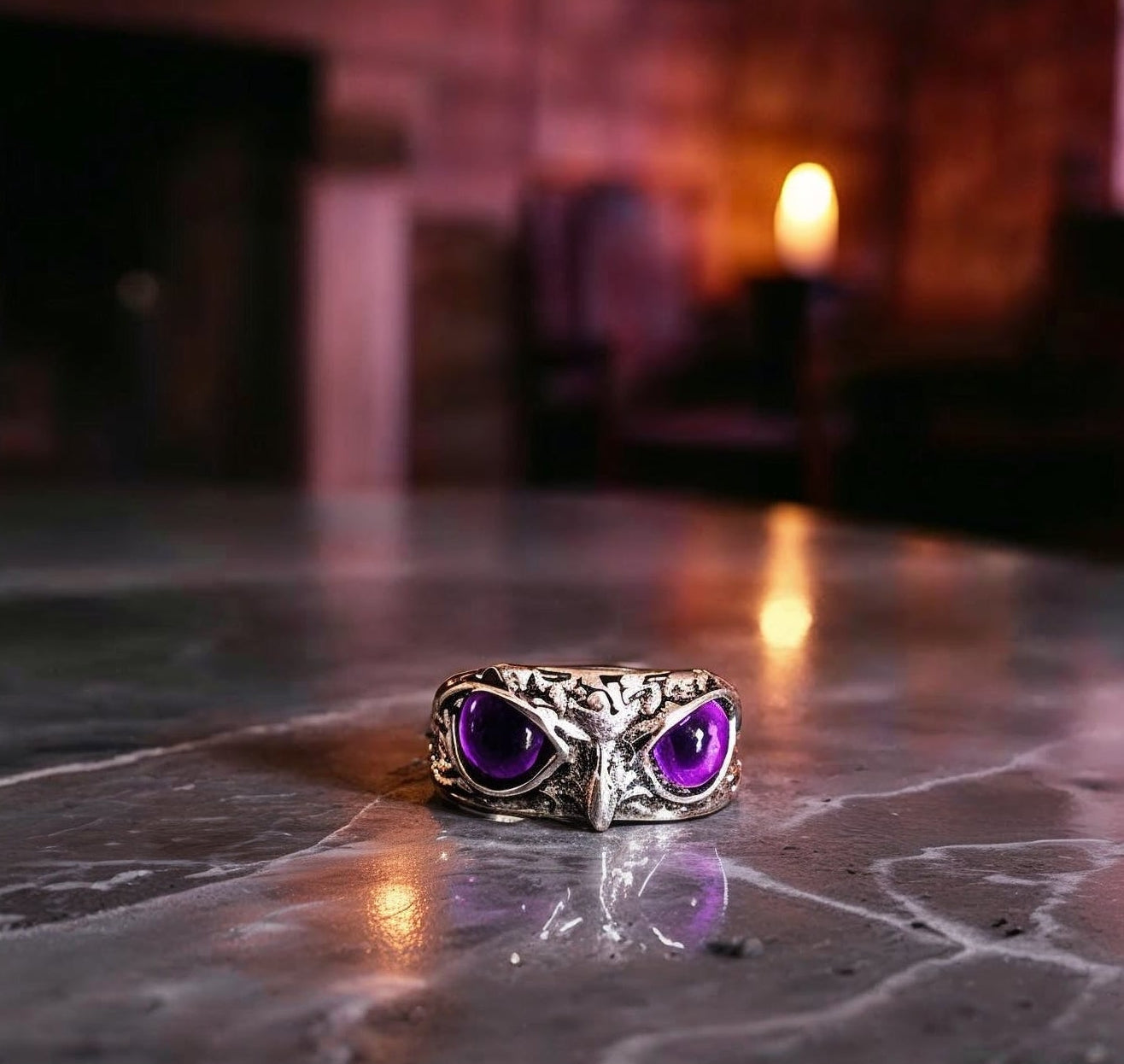 Vintage Gothic Unisex Owl Ring