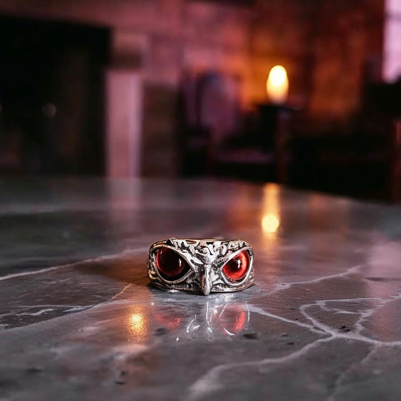 Vintage Gothic Unisex Owl Ring