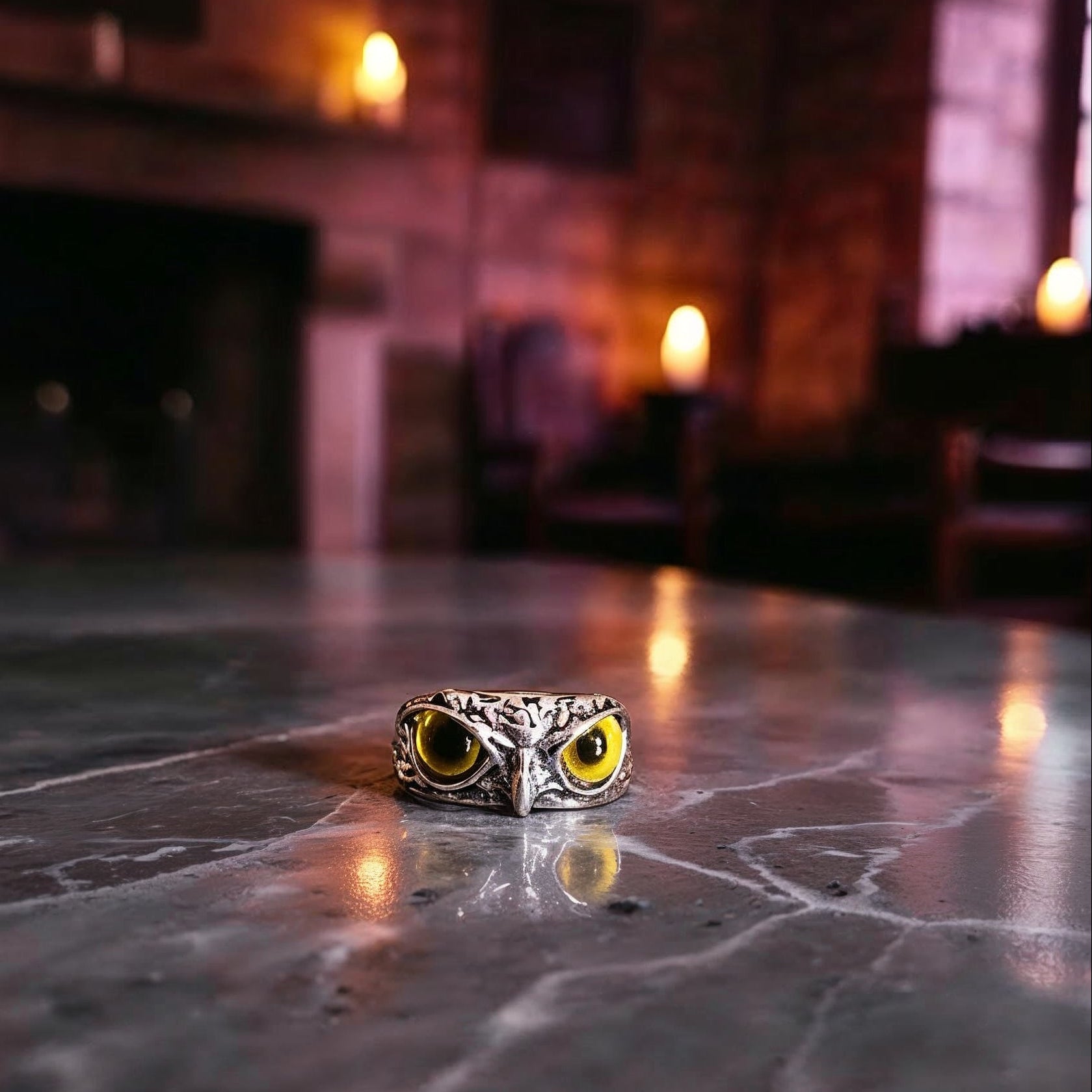 Vintage Gothic Unisex Owl Ring