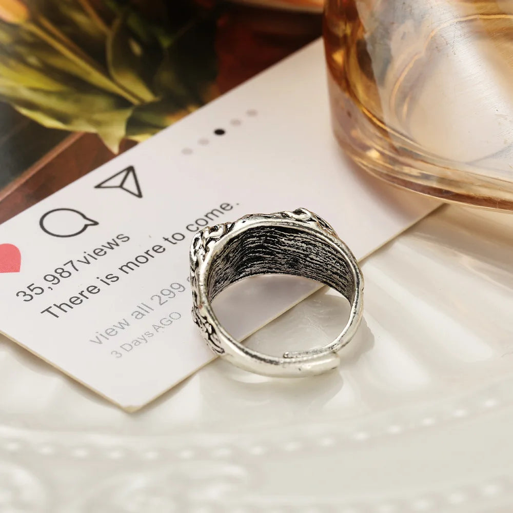 Punk Gothic Vintage Steampunk Ring Owl