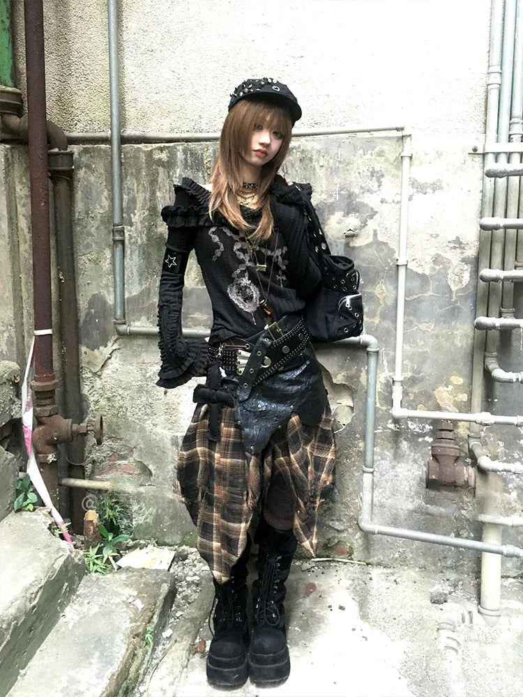 Steampunk Goothic Vintage Sweater Retro Long Sleeve