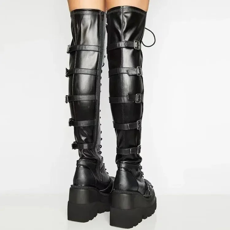 Steampunk Gothic Neo-Gothic Punk Vintage Boots Knee Boots Cosplay