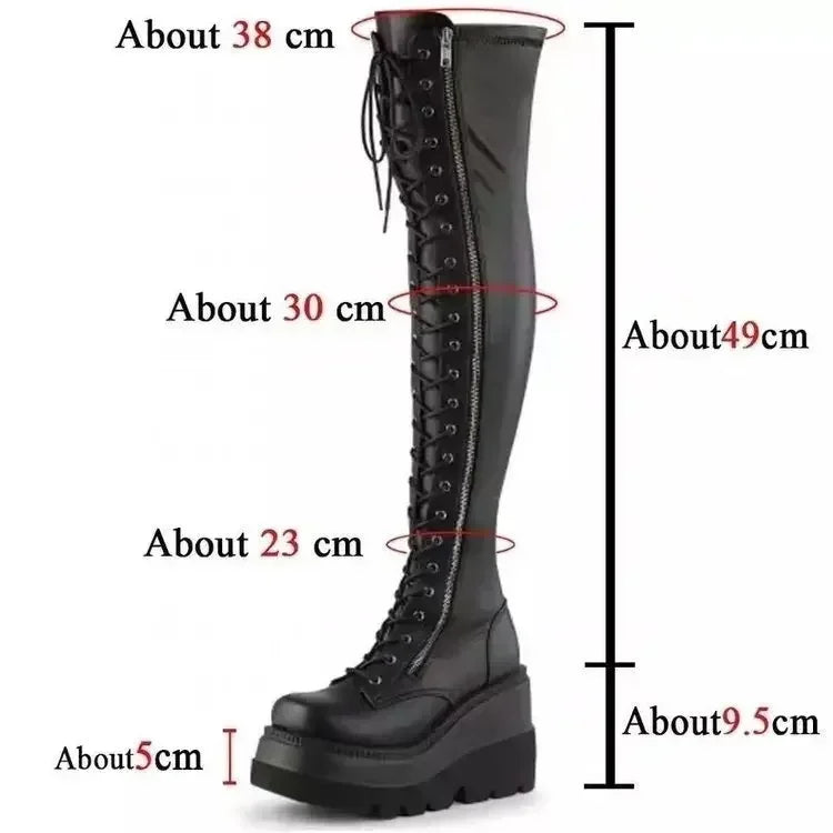 Steampunk Gothic Neo-Gothic Punk Vintage Boots Knee Boots Cosplay