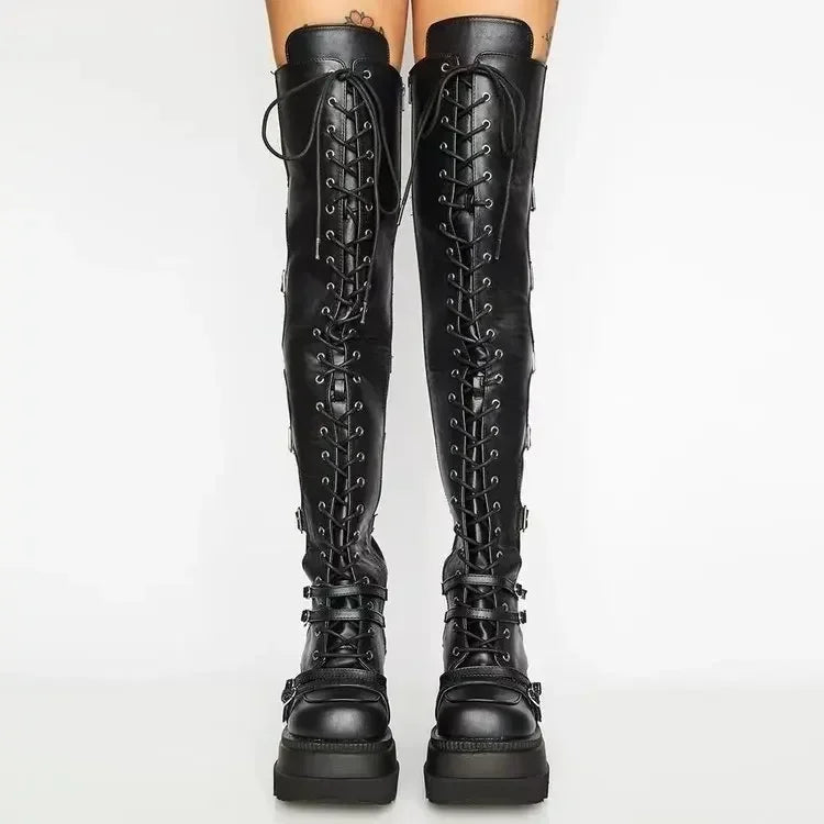 Steampunk Gothic Neo-Gothic Punk Vintage Boots Knee Boots Cosplay