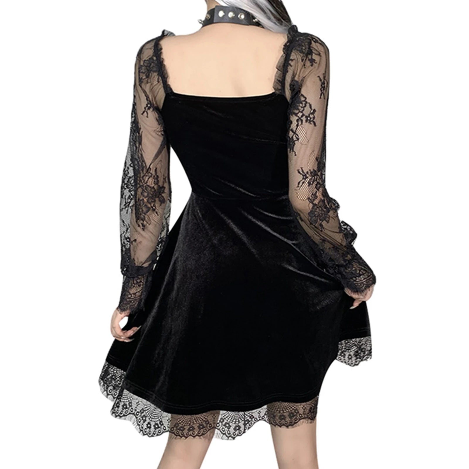 Steampunk Gothic Neo-Gothic Punk Vintage Dress Lace
