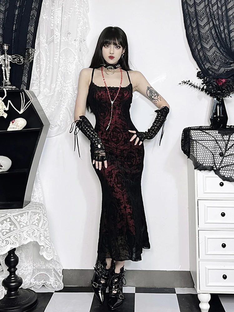 Steampunk Gothic Neo-Gothic Punk Vintage Dress Lace Sleeveless