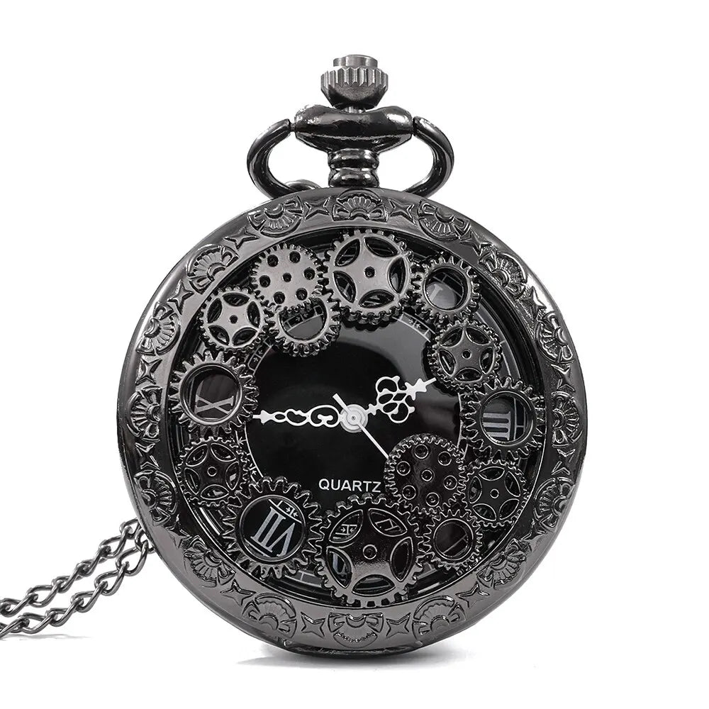 Steampunk Gothic Neo-Gothic Punk Vintage Rock Retro Pocket Watch Pendant Steampunk Watch Gear