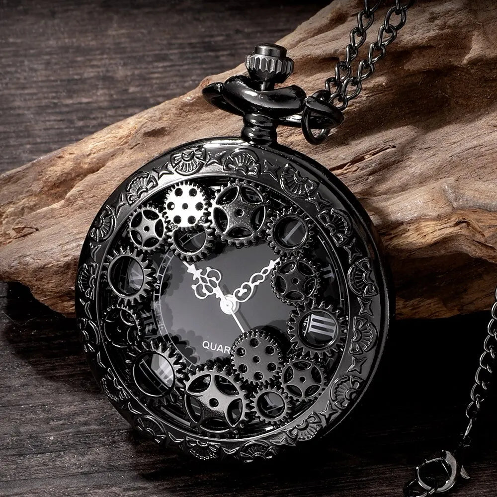 Steampunk Gothic Neo-Gothic Punk Vintage Rock Retro Pocket Watch Pendant Steampunk Watch Gear