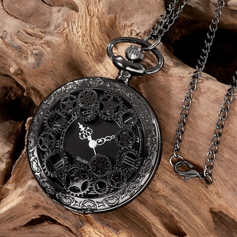 Steampunk Gothic Neo-Gothic Punk Vintage Rock Retro Pocket Watch Pendant Steampunk Watch Gear