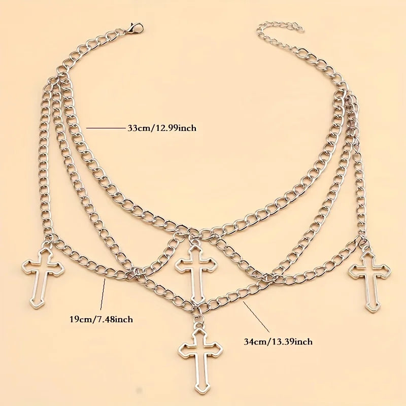 Steampunk Gothic Neo-Gothic Punk Vintage Unisex Necklace Cross