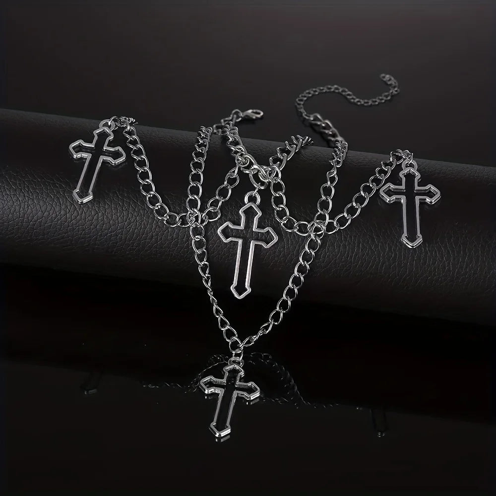 Steampunk Gothic Neo-Gothic Punk Vintage Unisex Necklace Cross