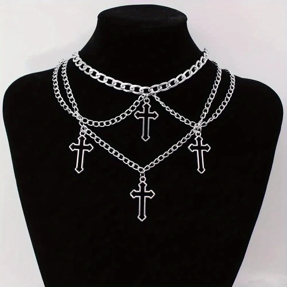 Steampunk Gothic Neo-Gothic Punk Vintage Unisex Necklace Cross