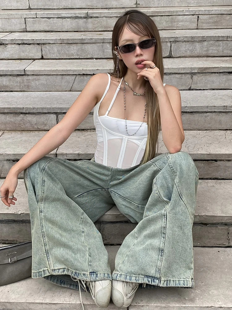 Two Pieces Steampunk Gothic Party Crop Top