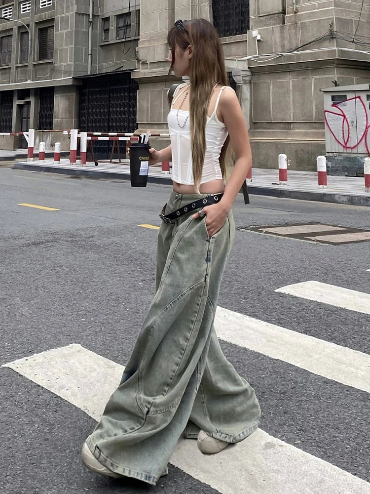 Two Pieces Steampunk Gothic Party Crop Top